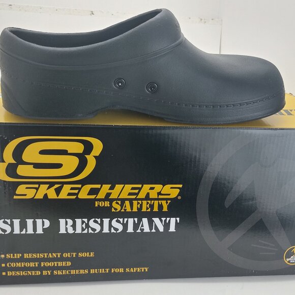 Skechers Men's Oswald Balder Clog in Black - Size 7 - Picture 10 of 10